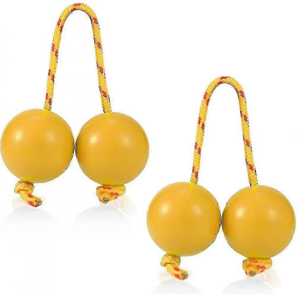 1/2 paires de shakers Aslatua, instrument de percussion africain asasalato, hochet à une main YLZ-jaune-1 paire
