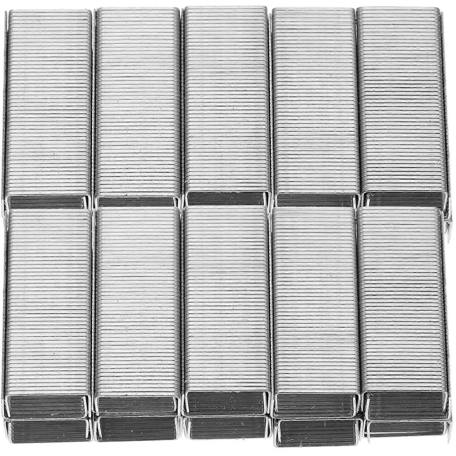 Desk Stapler Compact Paper Staples School Use Fixing Loose-Leaf Silver 15 Boxes