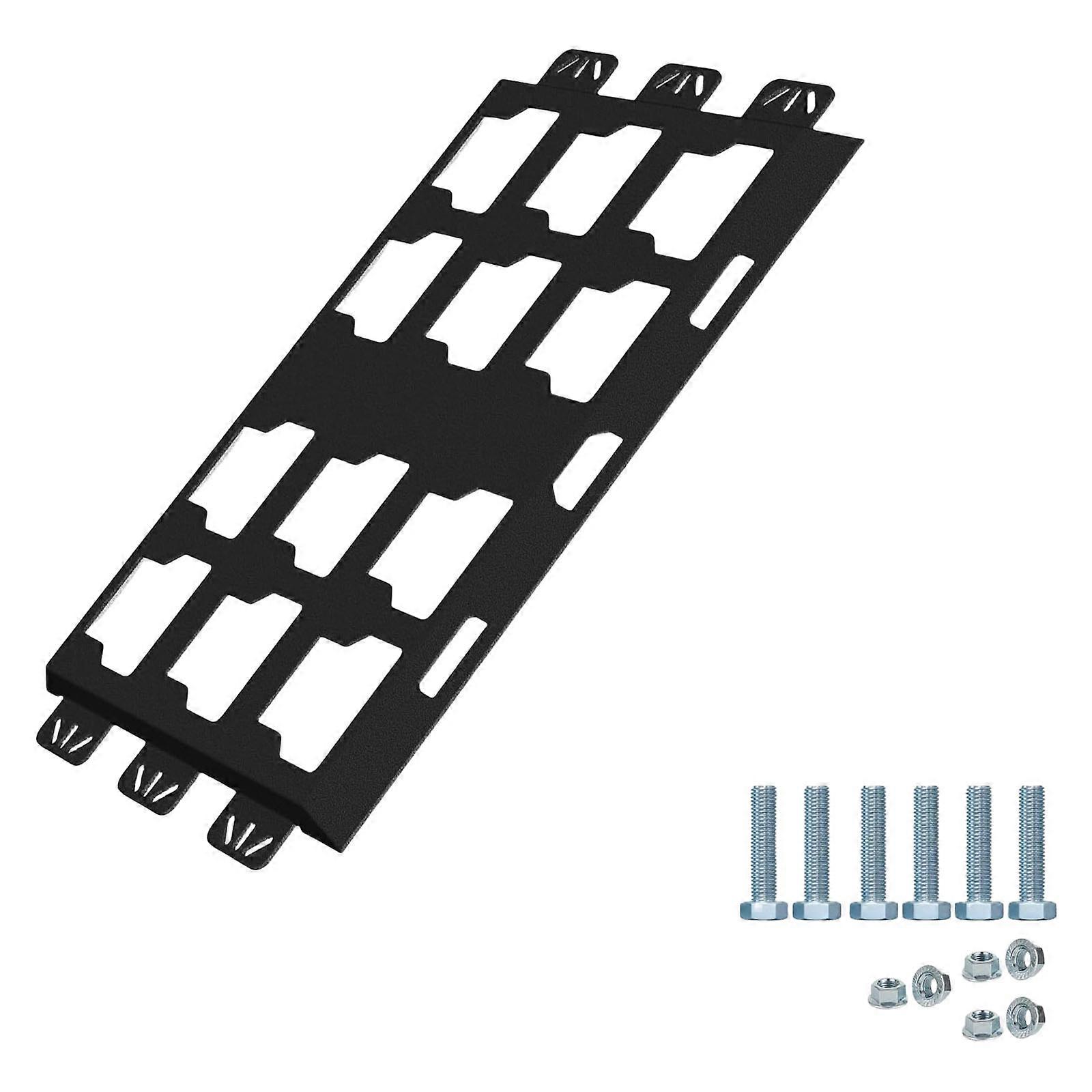 Packouts Wall Mount Metal Mounting Base Storage Toolboxes on Wall or Floor Full Width Plate for Tool Organization  Black
