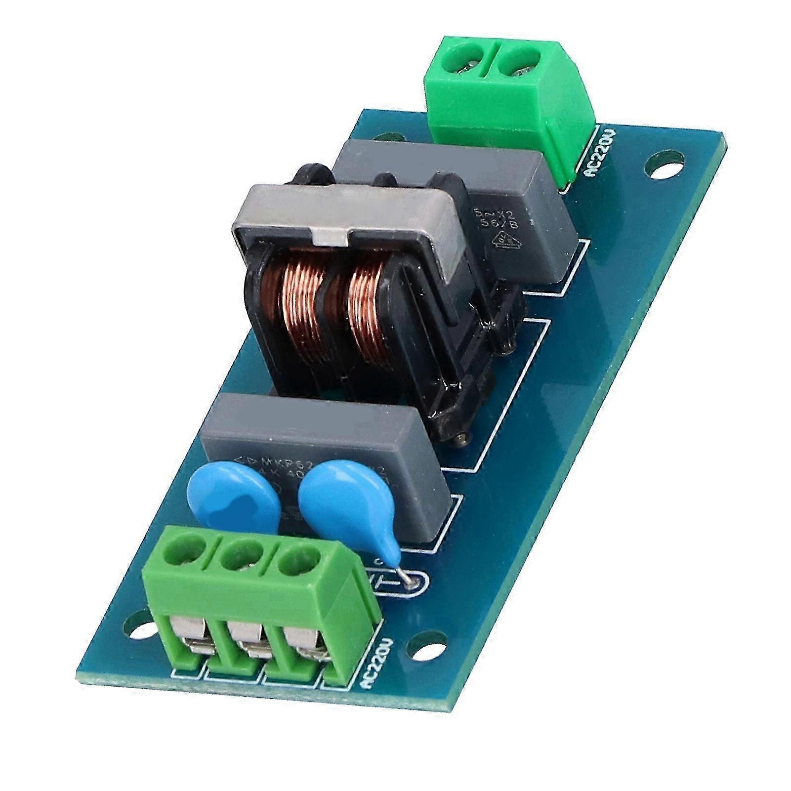 2Pcs EMI Filter Module Low Frequency Signal Enhancement Tool Reduce Noise Filtering Board 220V