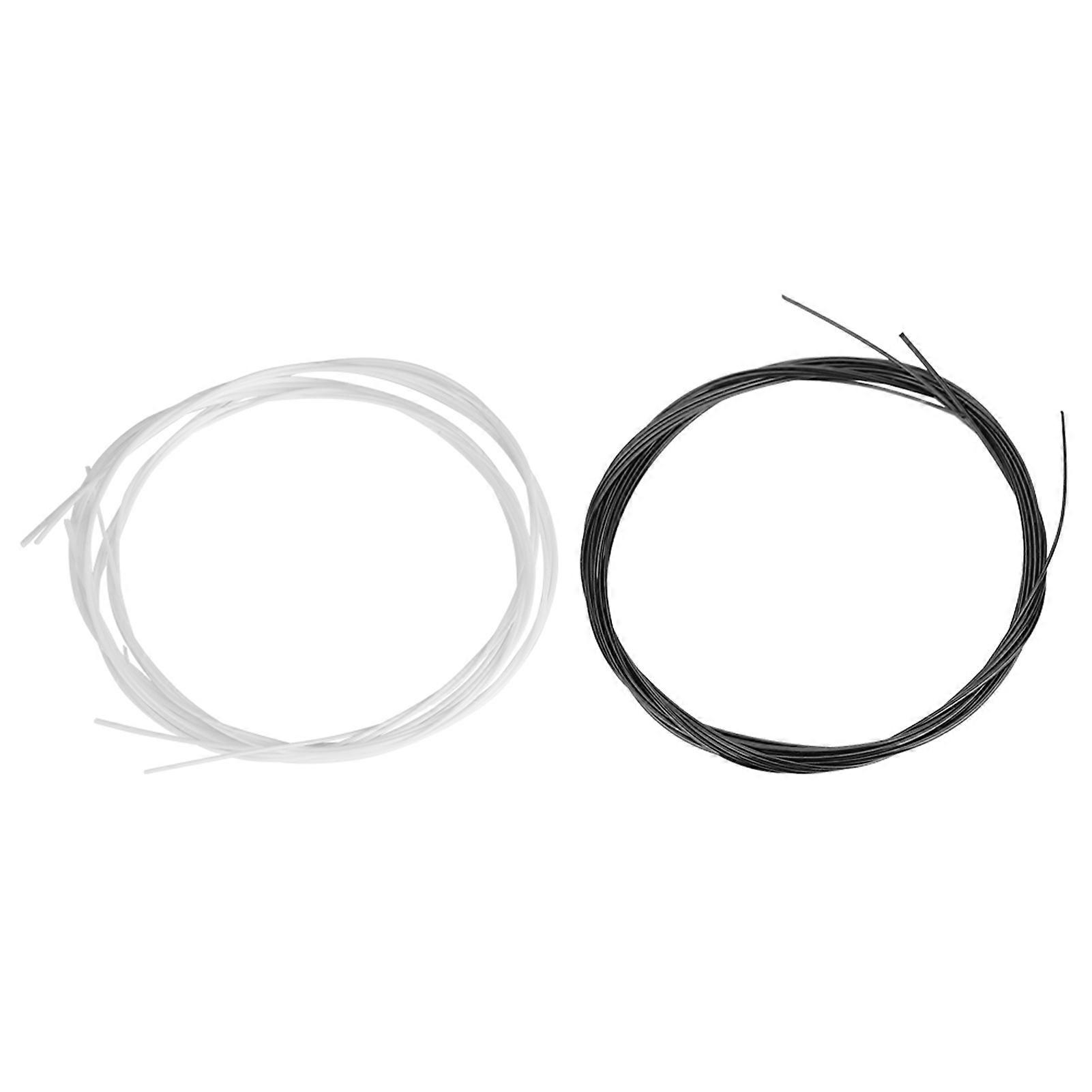 Pack 27 Inch White and Black Nylon Replacement Ukulele Strings