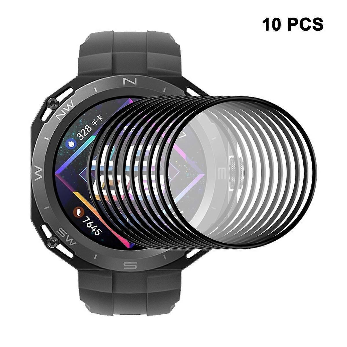 10pcs For Huawei Watch GT Cyber ENKAY 3D Full Coverage Soft PC Edge + PMMA HD Screen Protector Film