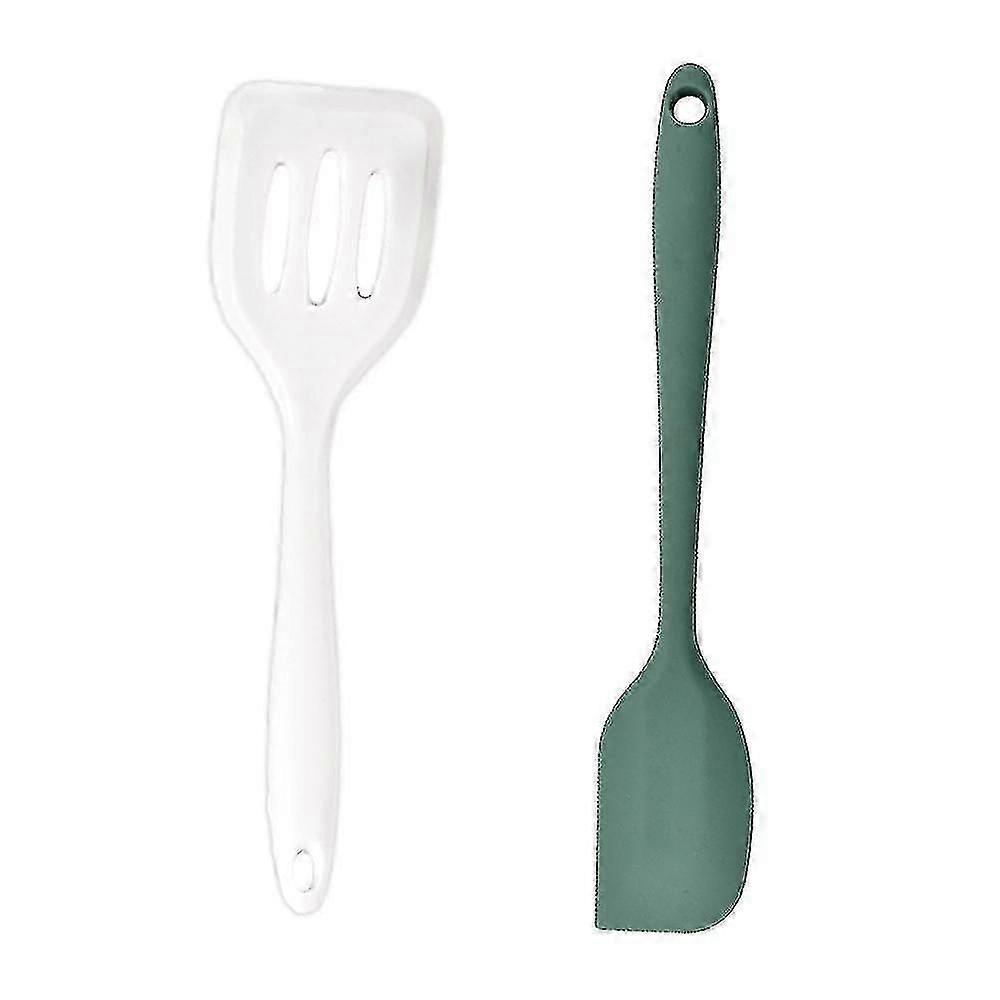 2 Piece Mini Kitchen Utensil Set- Silicone Kitchen Tools With Spatulas