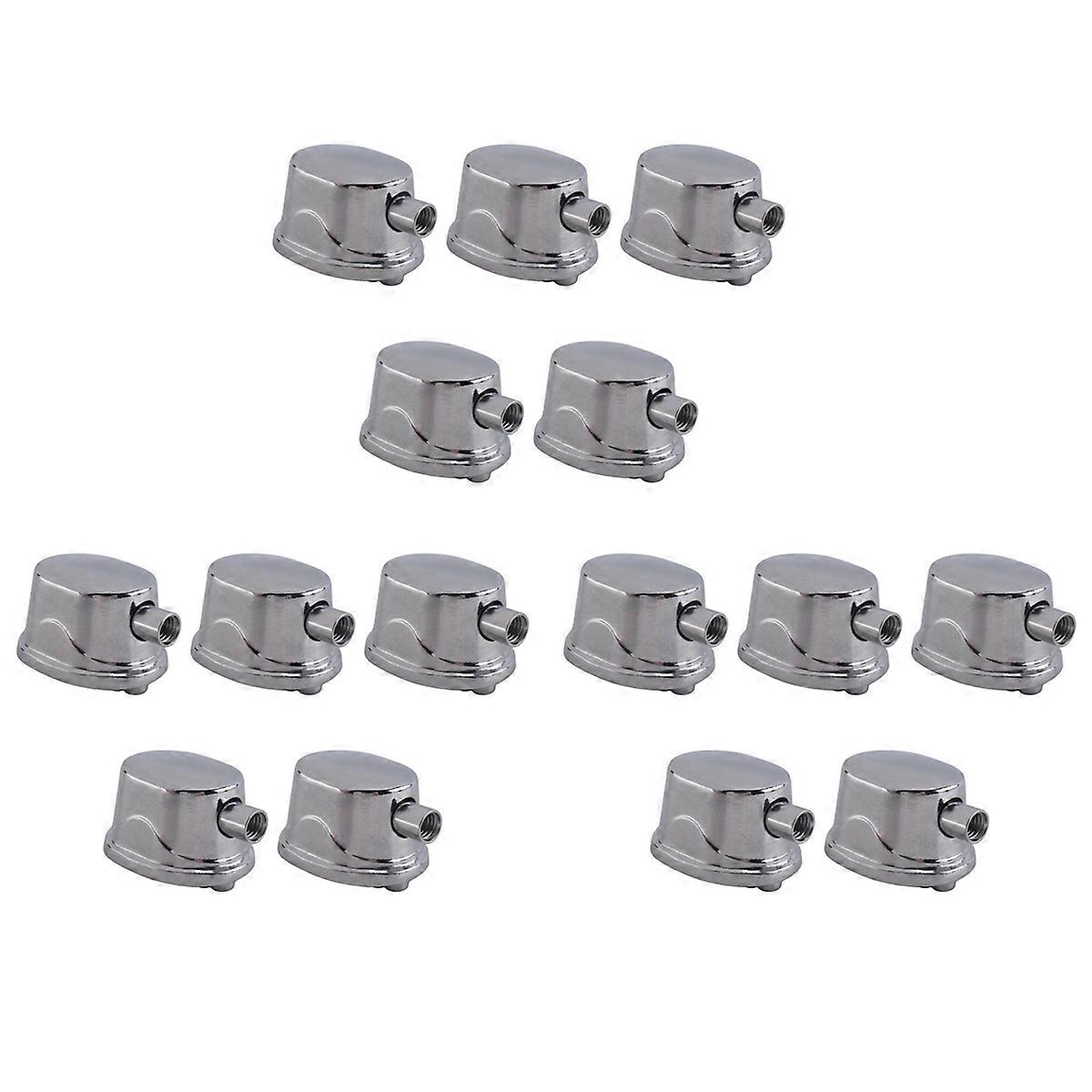 15PCS Silver Alloy Drum Kit Rectangular Claw Hook Lug Single End Drum Percussion Accessory Replaceme