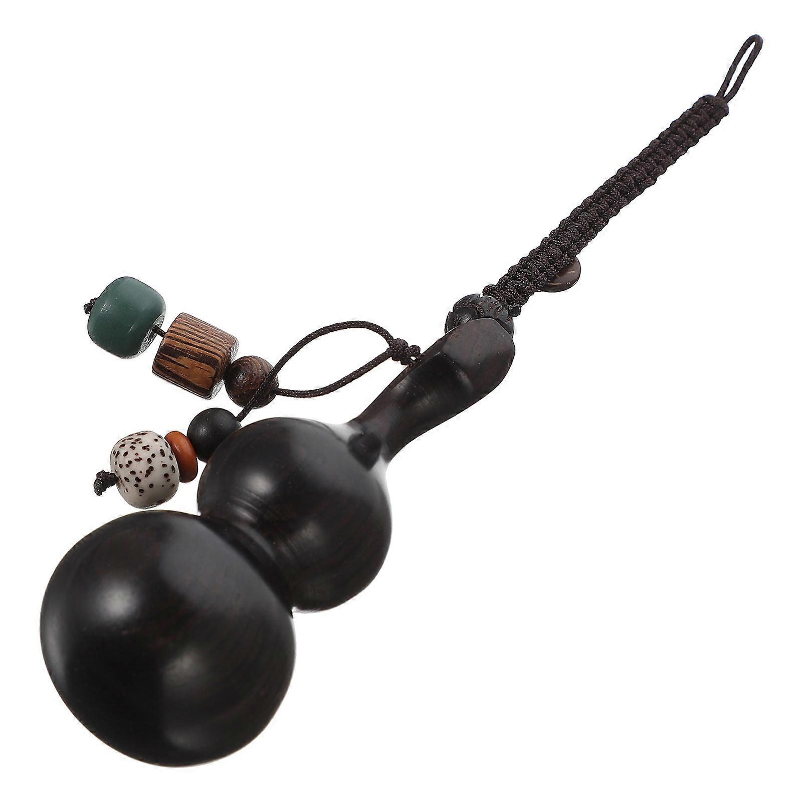 خمر الأرجواني خشب الصندل القرع قلادة فنغ شوي سلسلة المفاتيح حقيبة يد ديكور هدية