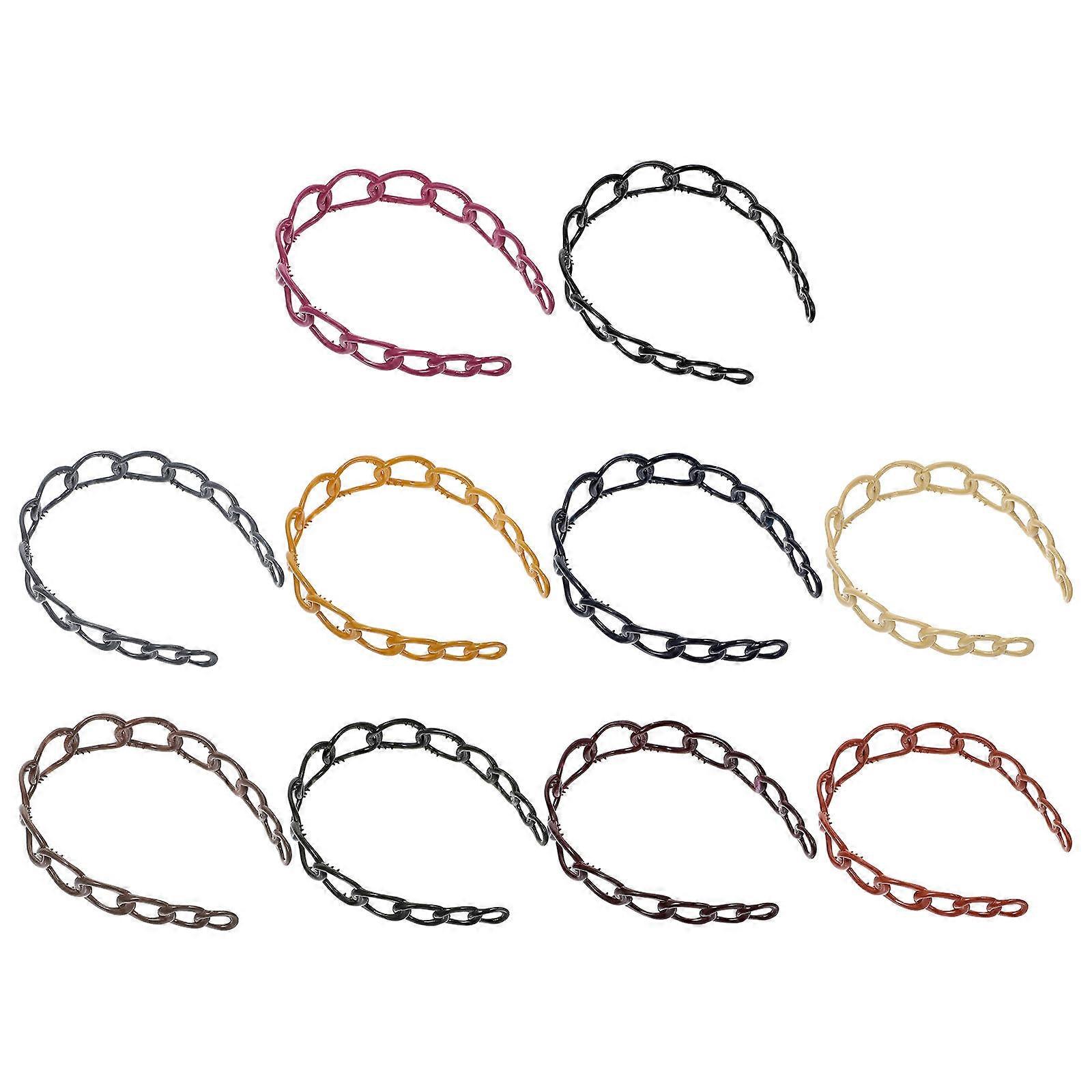 Charming Retro Hair Decoration with Chain Modeling for Women Multi 10pcs