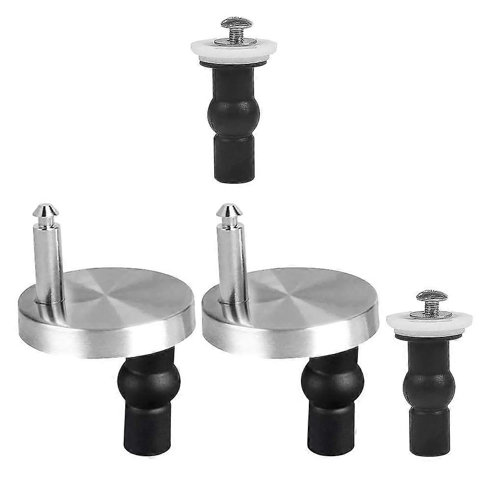 Toilet Hinge Fixings Toilet Seat Accessory Stainless Steel Fixing 4Pcs/Set
