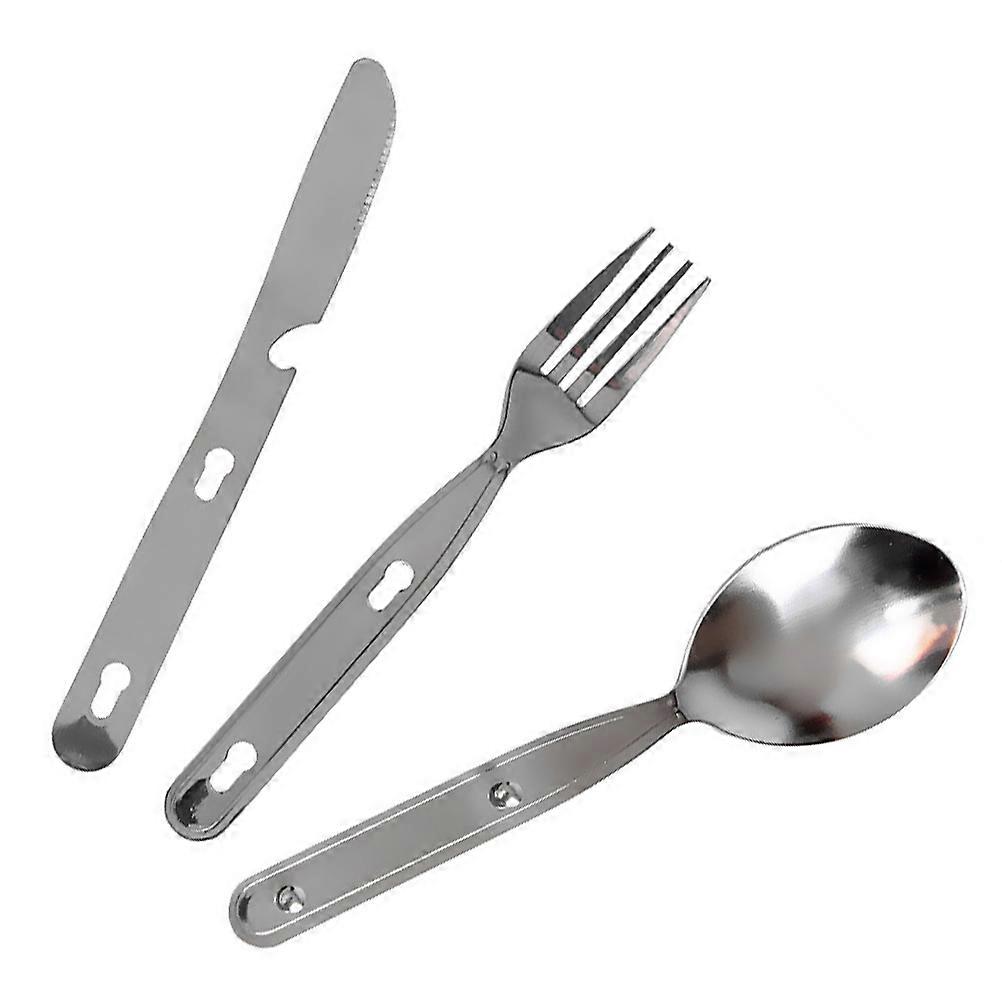 Camping Accessories Camping Spoon Fork Portable Picnic Tableware 1 Set