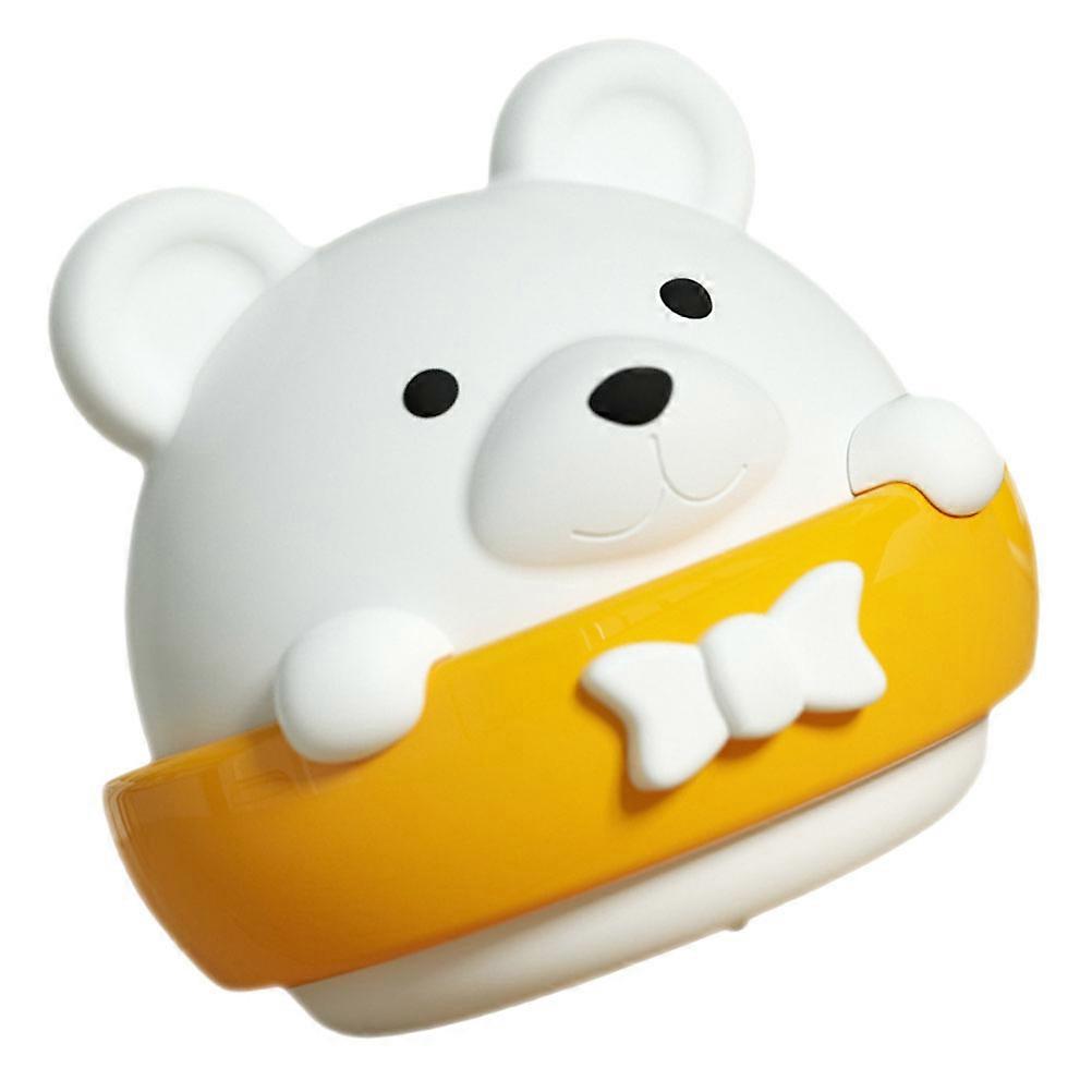 Cute Shape Night Light Bear Shaped Lamp For Bedroom Creative Design White 1Pcs