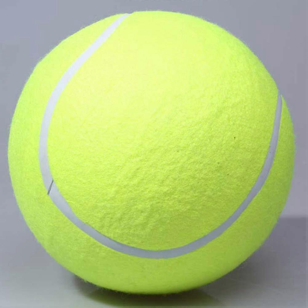 24cm Inflatable Tennis Ball Dog Chew Toy for Pet Training, Durable Rubber, Fun Interactive Play for Dogs