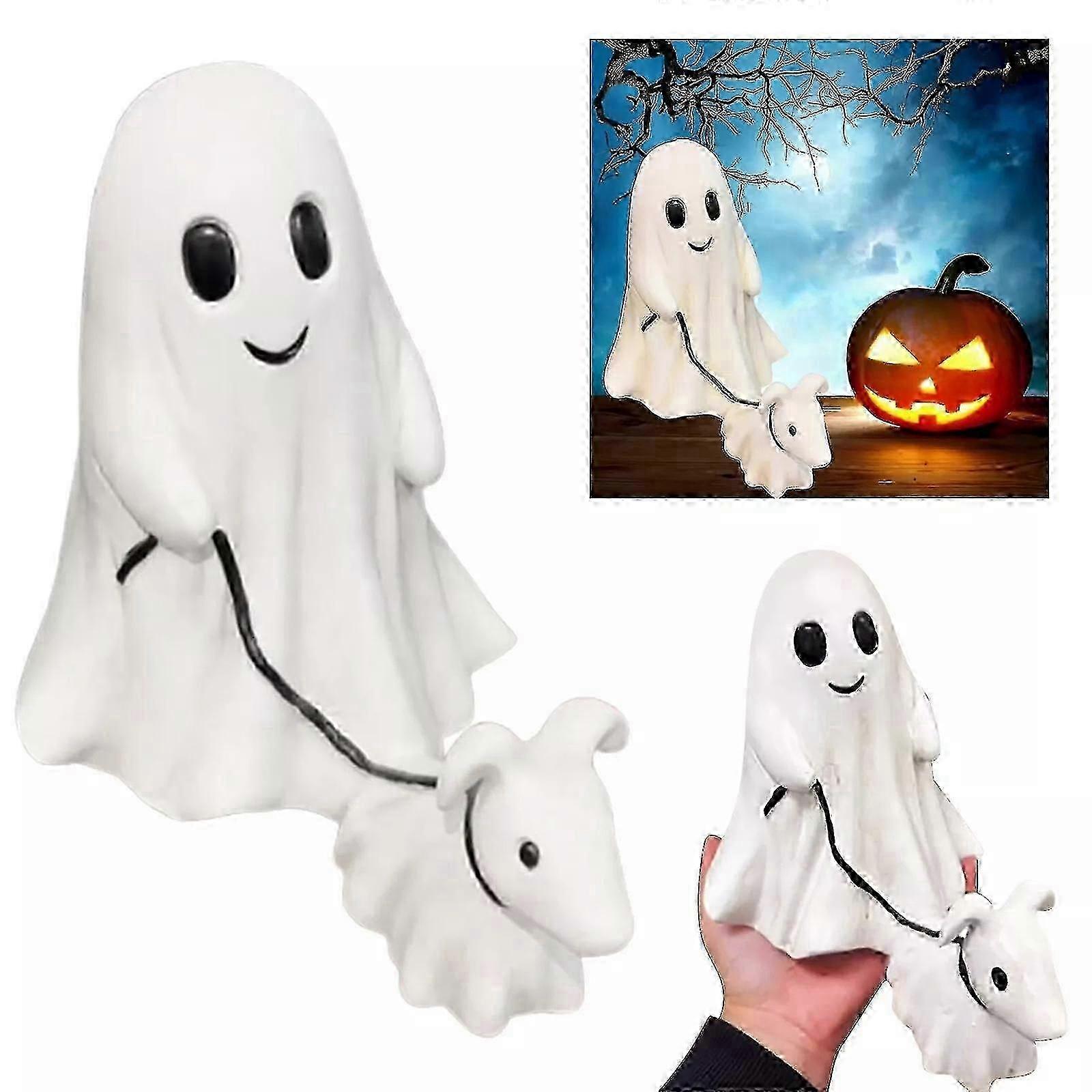 Spooky Ghost Dog Halloween Figurine for Walking Pets
