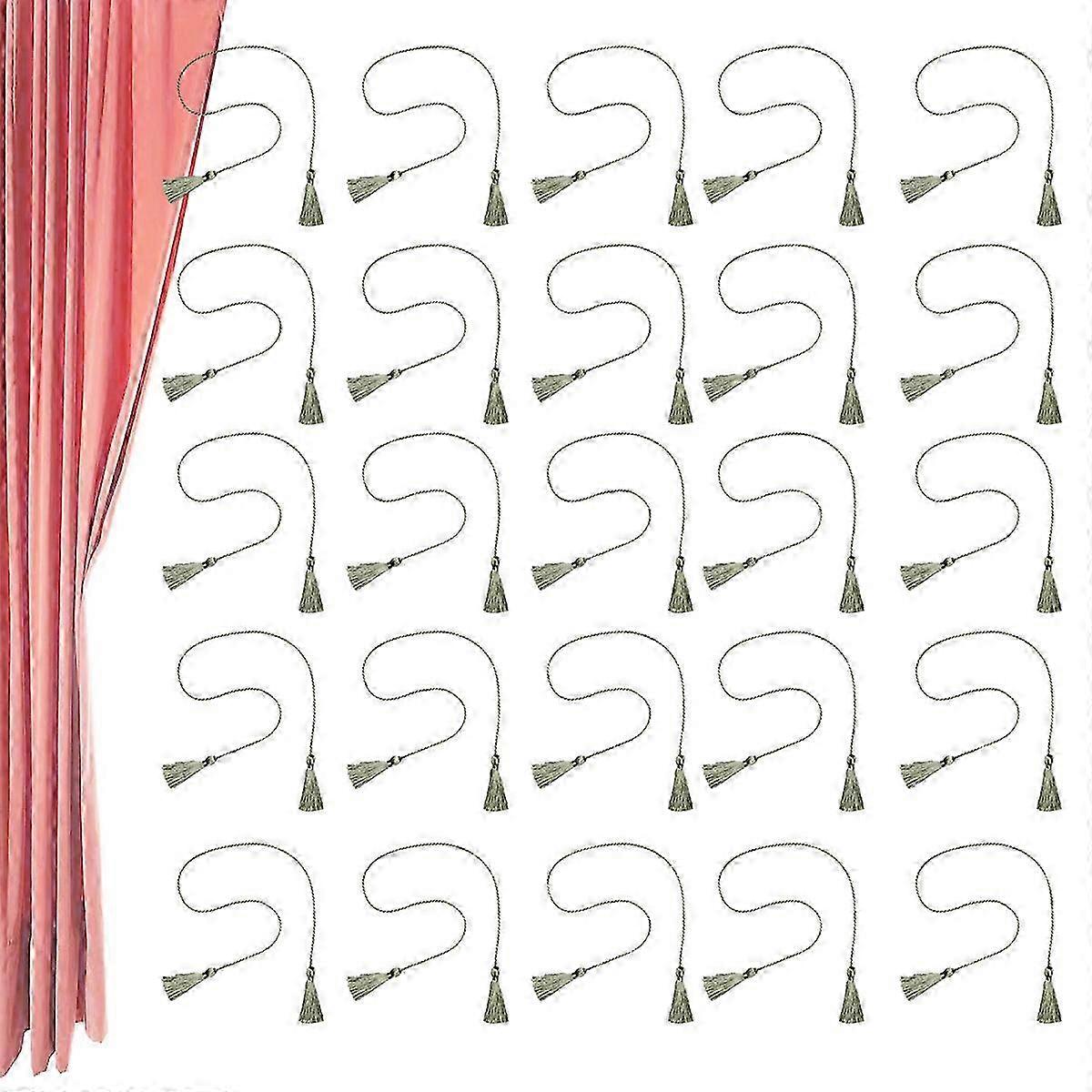 30 Pcs Decorative Curtain Tiebacks with Tassels for Home and Office Windows