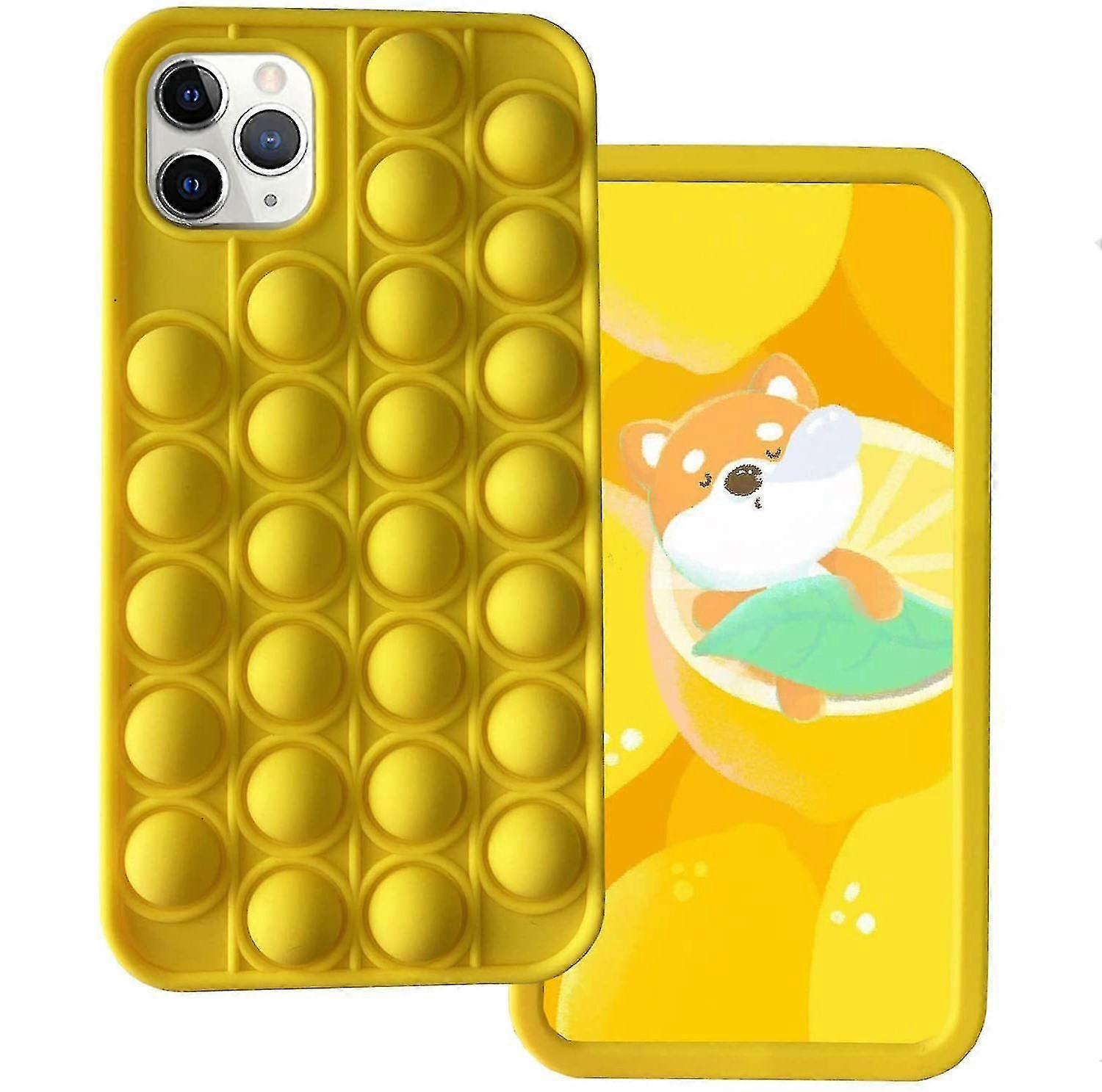 Interesting Push-Type Case Bubble Toy-7 Plus / 8 Plus-Multicolor-Yellow