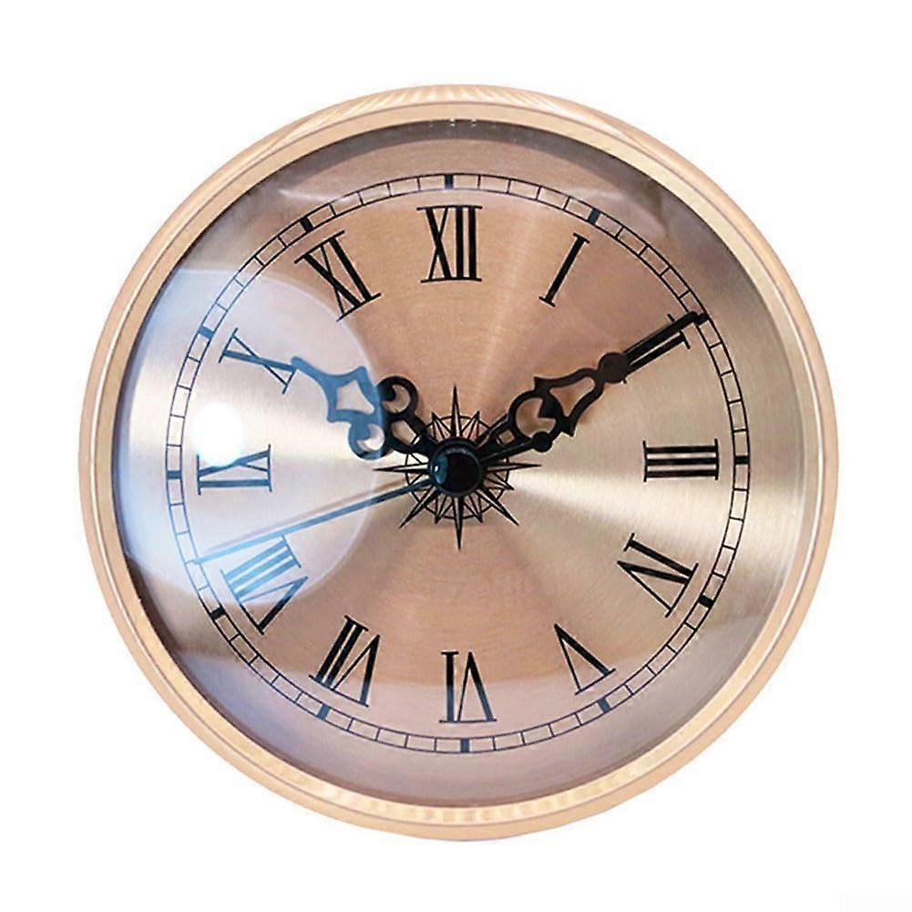 Quartz Clock Insert 108mm with Roman Numerals for DIY Clock Repair, Quartz Movement Replacement Part, Compatible with Various Styles
