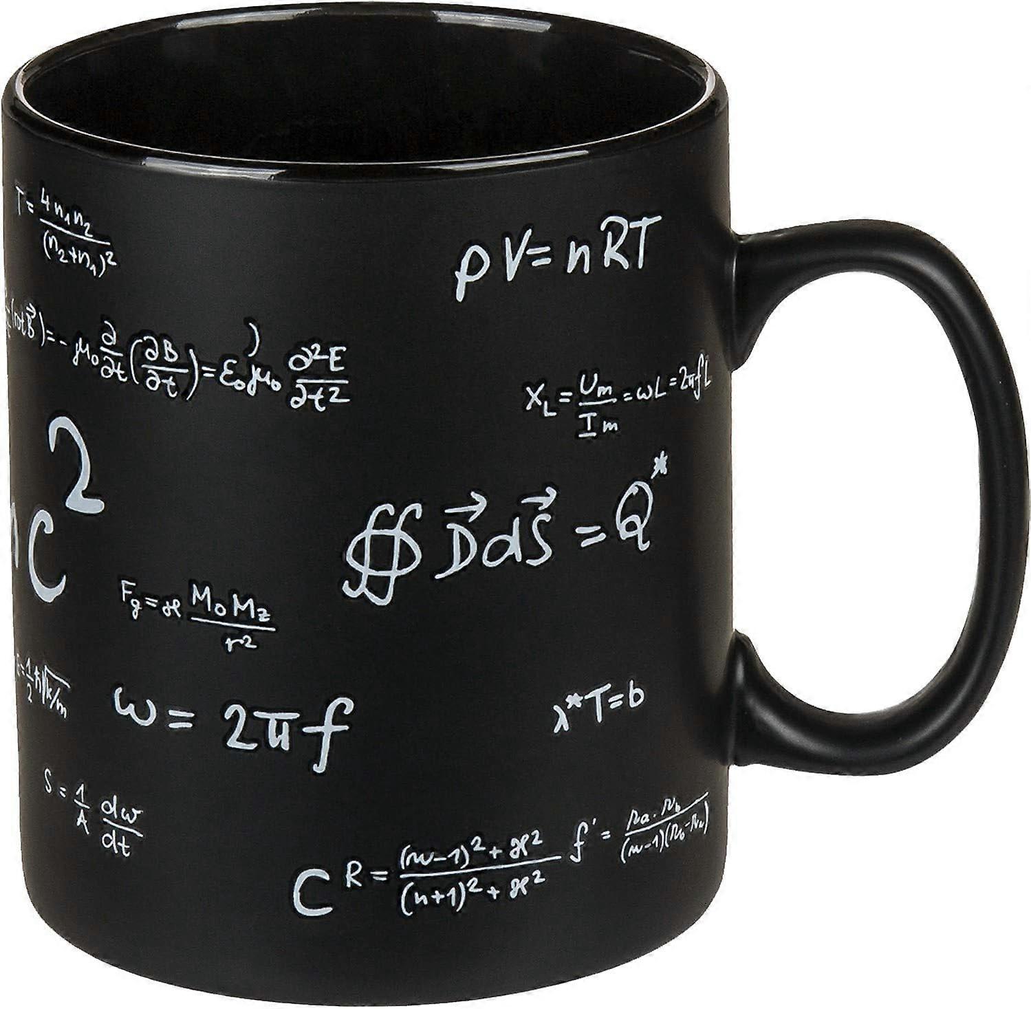 Caneca preta do azul, Mathematic, aprox. 13 x 11 cm, grés, em caixa de presente
