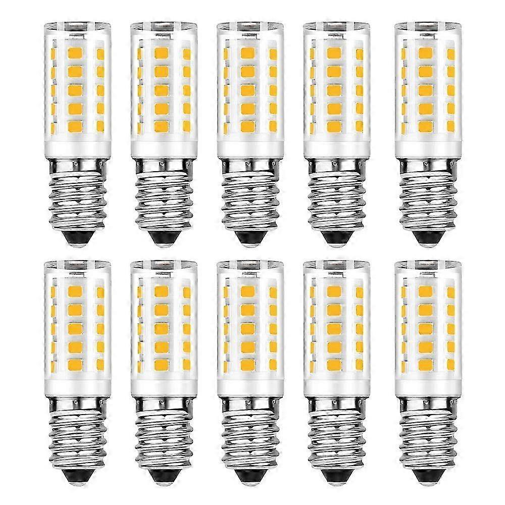 E14 LED電球10個セット-ウォームホワイト3000K-50W白熱電球相当-500LM調光不可