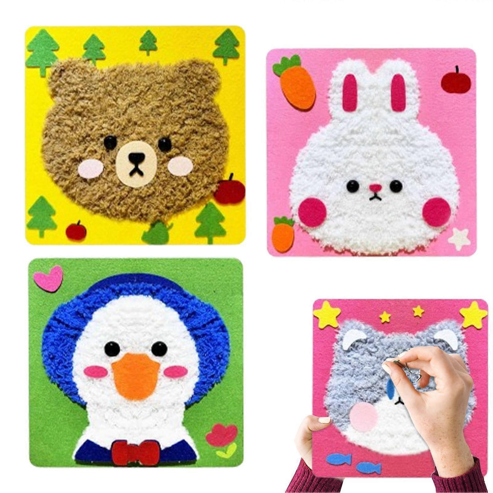 Felt Sewing Kit  Forest Animal Kit, Doll Craft Set, BeginnerFriendly Hand Puppet Sewing Kit