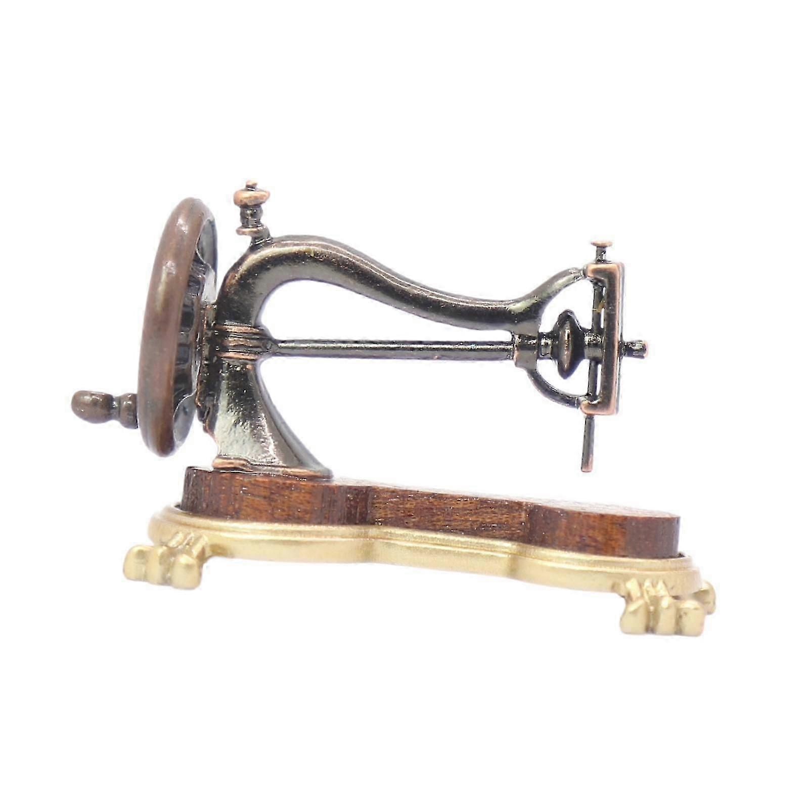 1/12 Scale Dollhouse Sewing Machine Miniature Decorative Piece for DIY Layout and Scene Creation