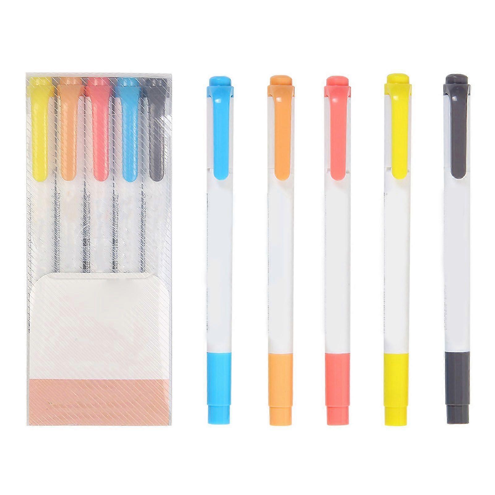 2025 Latest Model  Highlighter Set Dual Heads Thick and Thin Note Taking