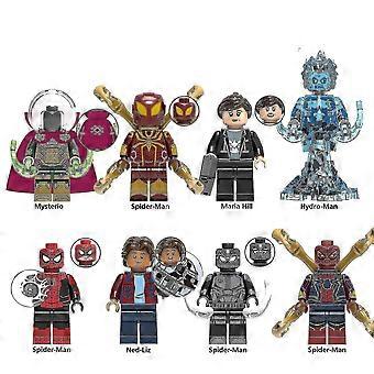 Spider-Man Avengers Bausteinfiguren - 8-teiliges Sammelspielzeug-Set für Kinder
