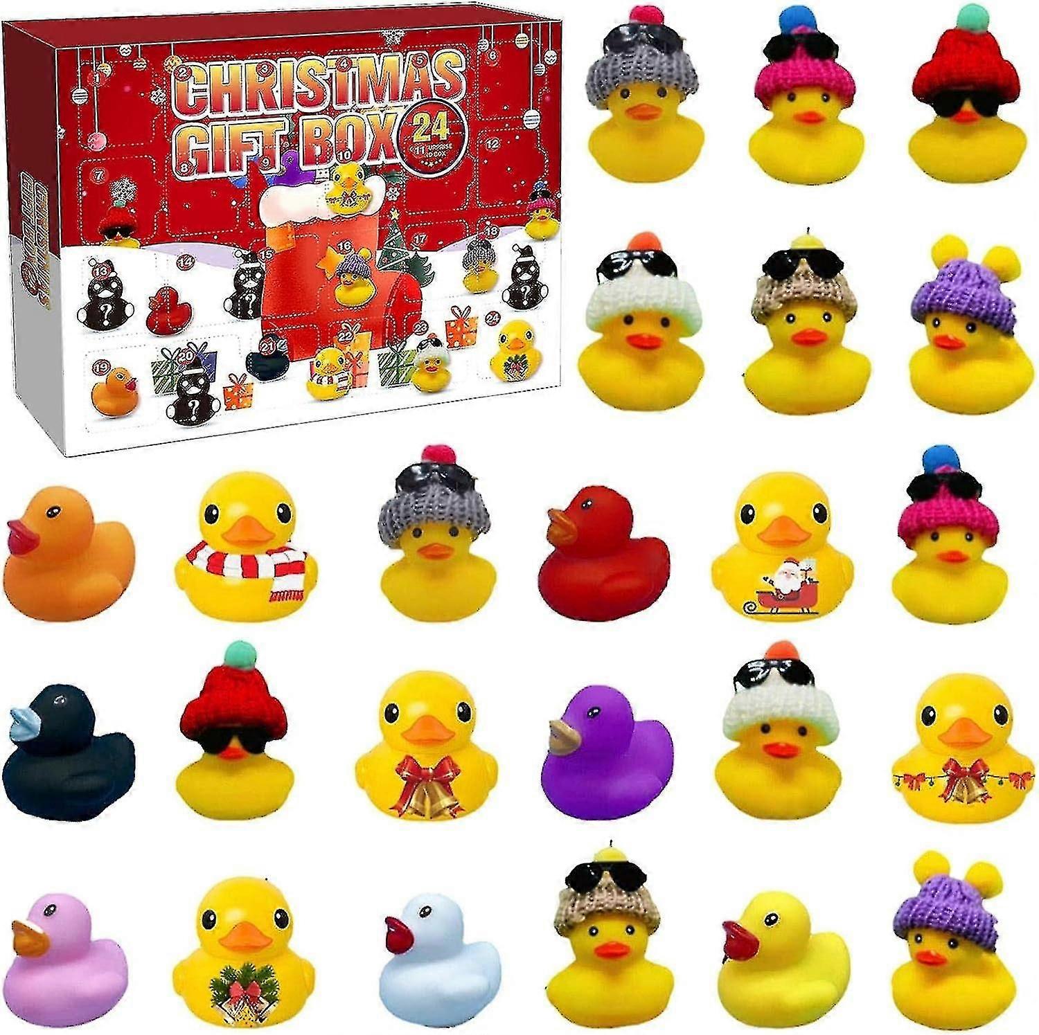 Rubber Duck Advent Calendar 2023. Advent Calendar 2023 Kids. Advent Calendar Duck Bath Toy Set. Advent Calendar With 15 Rubber Ducks. Advent Calendar