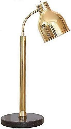 Warming Lamp Food Warmer Antique Modern Table Lamp Marble Base 250W Gold