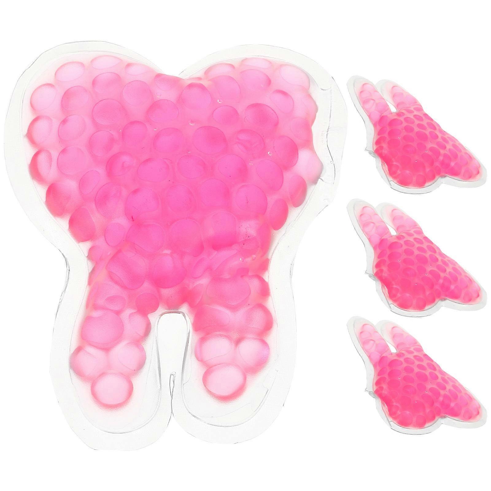 Reusable Ice Pack for Therapy Tooth Shaped Gel Ice Pack for Issues .50X5.50X1.50CM 4Pcs