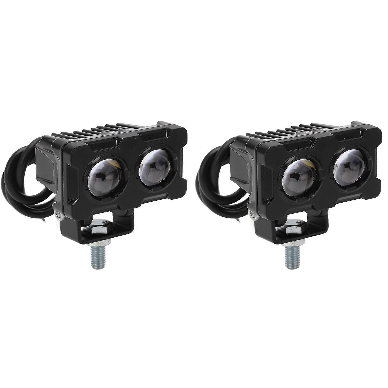 LED work light for motorcycle with M8 mounting aperture