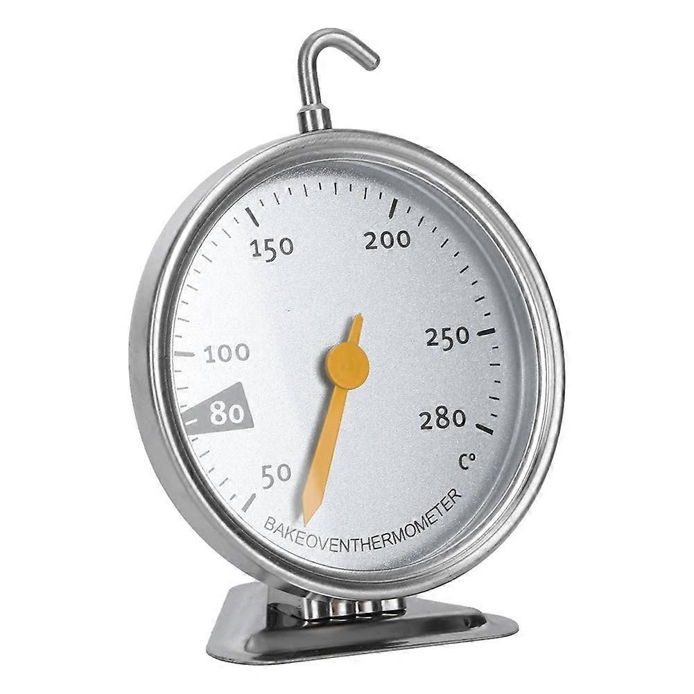 Stainless steel thermometer with large dial oven thermometer thermometer measurement with base and hook color