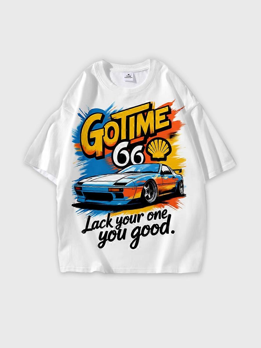 T-shirt round neck Pattern loose short sleeve JW2945