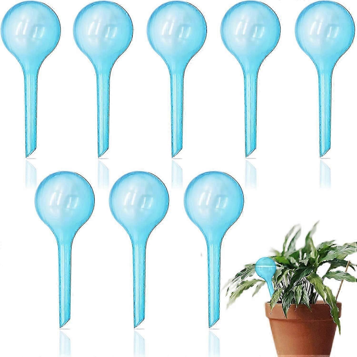 8-Pack Self-Watering Globes for Plants - Automatic Watering Solution (Small, Dark Blue)