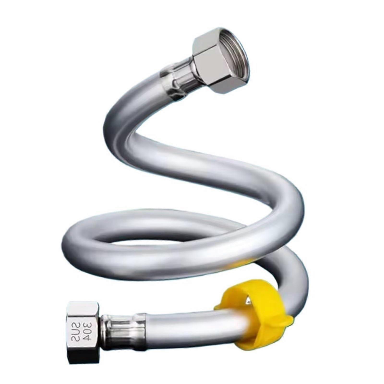 G1/2 High-Pressure PVC Shower Hose 20cm to 200cm Length with 40cm Flexible Section for Shower Systems