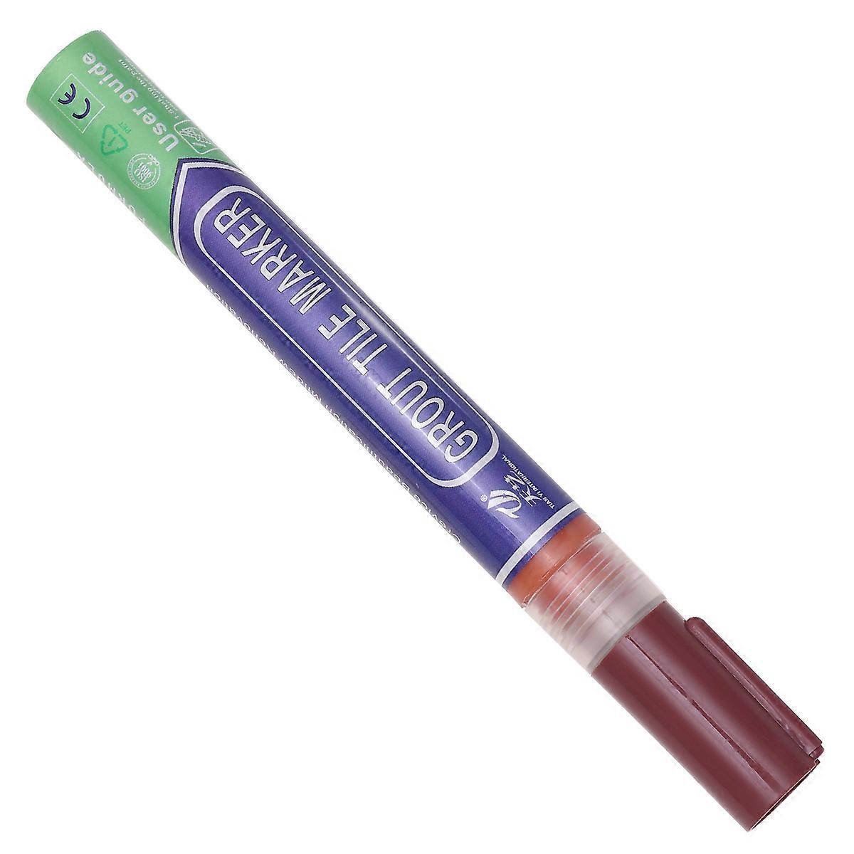 Grout Restorer Pen Grout Color Pen Mold Prevention Tile Floor Diy Enthusiasts Cylindrical 5.5×0.6×0.6in 4Pcs