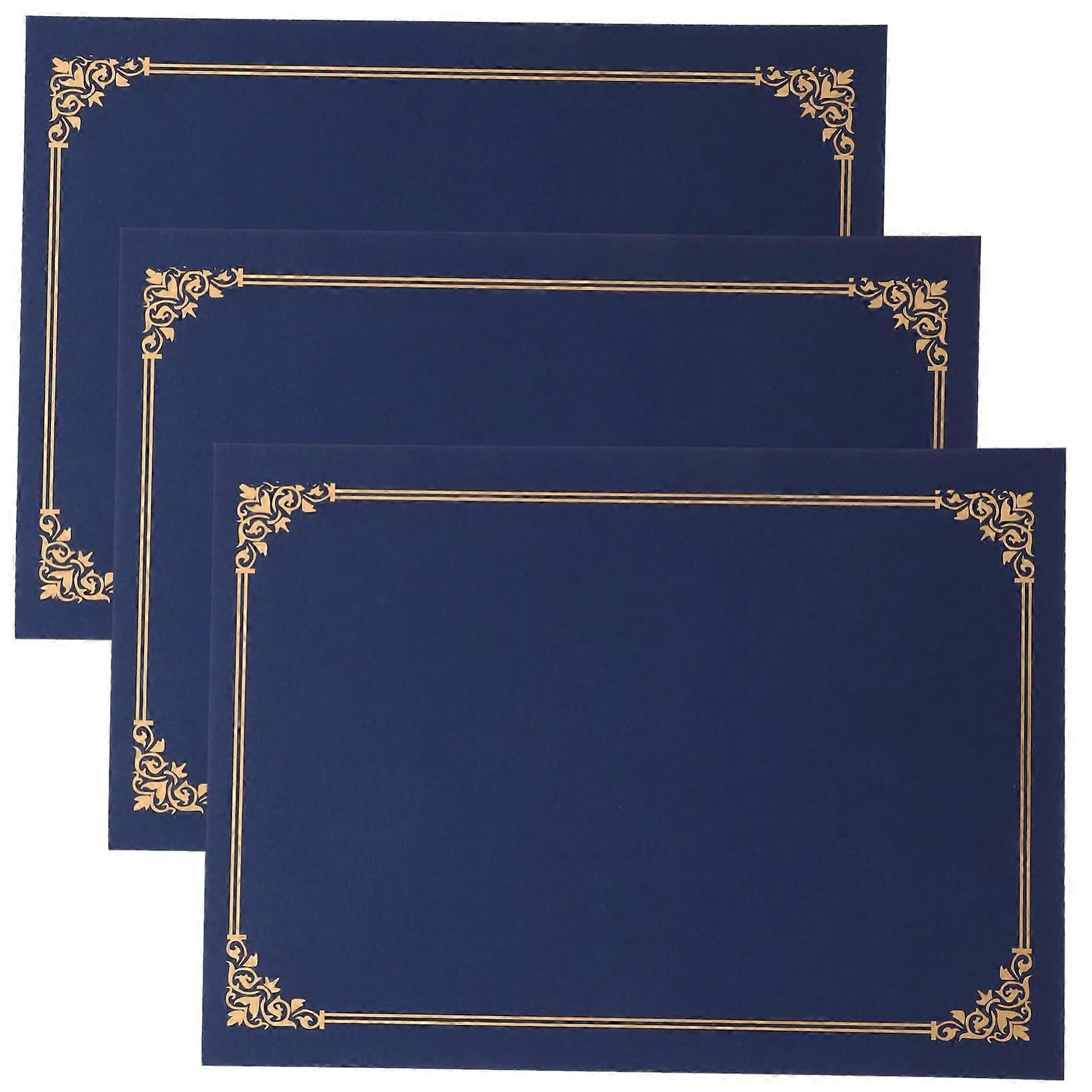Certificate Paper Decorative Set of 3 with Diploma Envelopes, Premium Quality, A4 Size, Colorful Designs