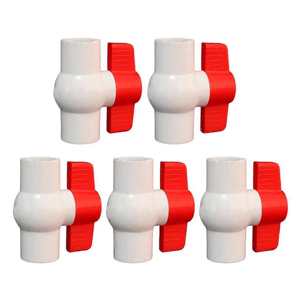 5pcs PVC Round Valves 2Inch Socket Connection for Agriculture Irrigation