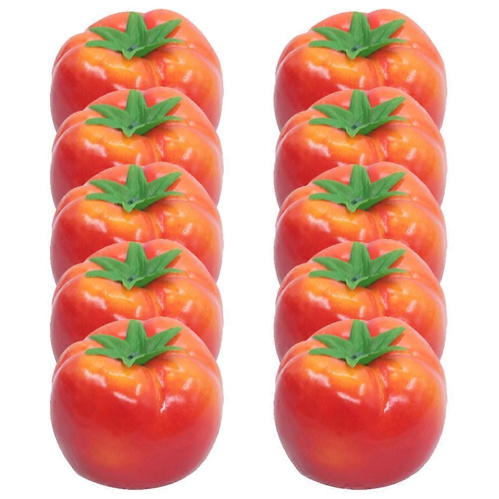 10pcs Realistic Tomato Models Lifelike Decorative Props for Kitchen, Home, Education, Display, Photography & Early Childhood Teaching