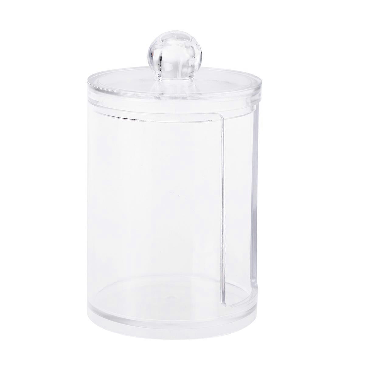 Transparent Storage Box for Cotton Swabs Makeup Brushes Pens with Covers to Keep Items Dust