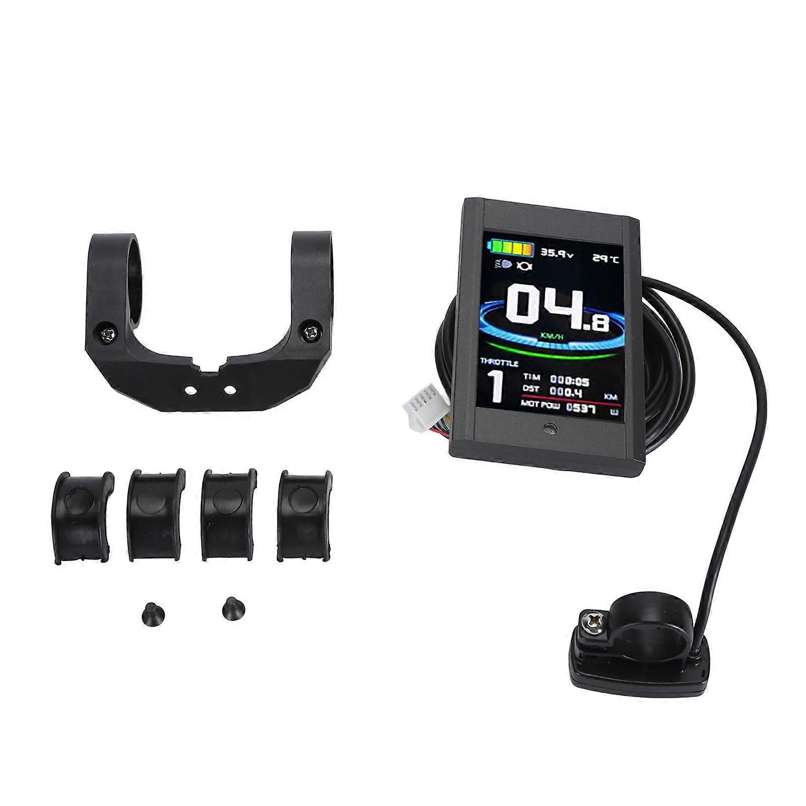 Bike Display Panel Waterproof Colorful Portable 5 Pins 24V 36V 48V LCD12 Display with SM Connector for DIY Modification