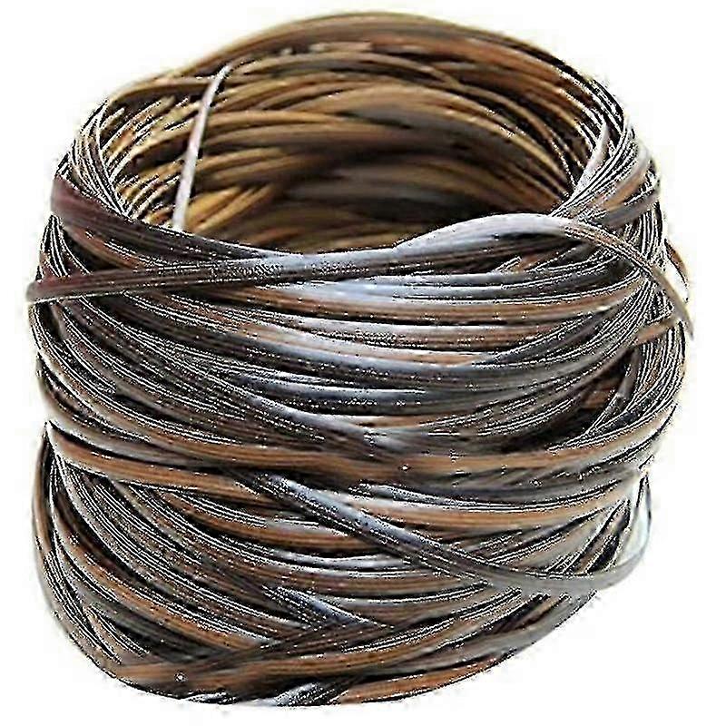 2025 Latest Model Coffee Gradient Flat Synthetic Rattan Weaving Material Plastic