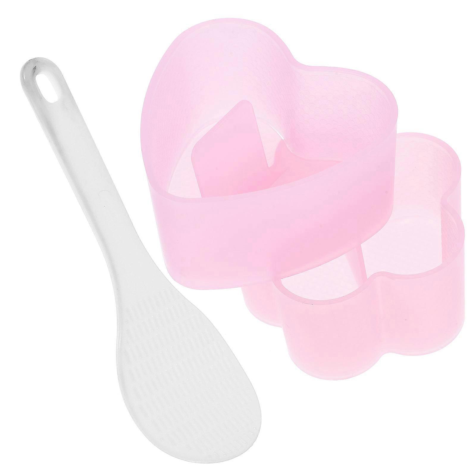 1set Diy Sushi Molds Onigiri Heart Flower Rice Molds Reusable Sushi Making Tool For Snacks Kitchen Essential