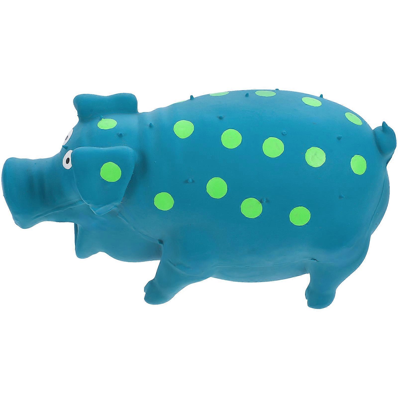 Durable Cartoon Pig Dog Chew – Squeaky Latex Toy for Small Dogs, Molar Exercise & Furniture Protection