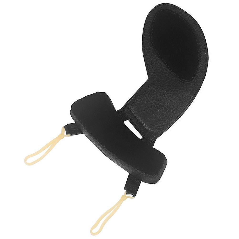 Durable Violin Shoulder Pad with Comfortable Chin Rest for 4/4 and 3/4 Size Violins Black