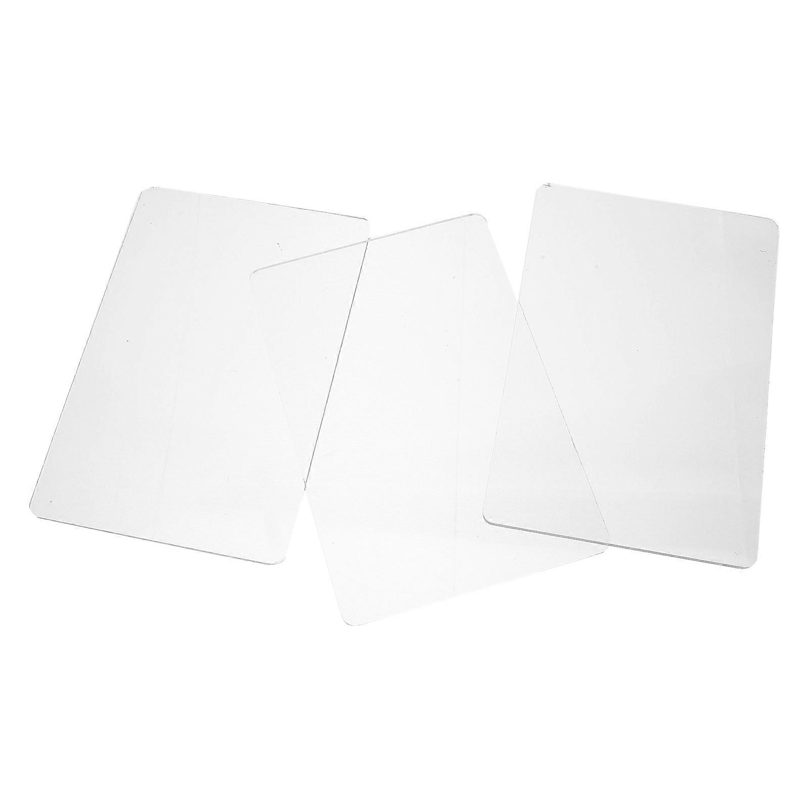 Transparent Acrylic Engraving Mat for Crafts with Smooth Surface and Lightweight Design 3pcs