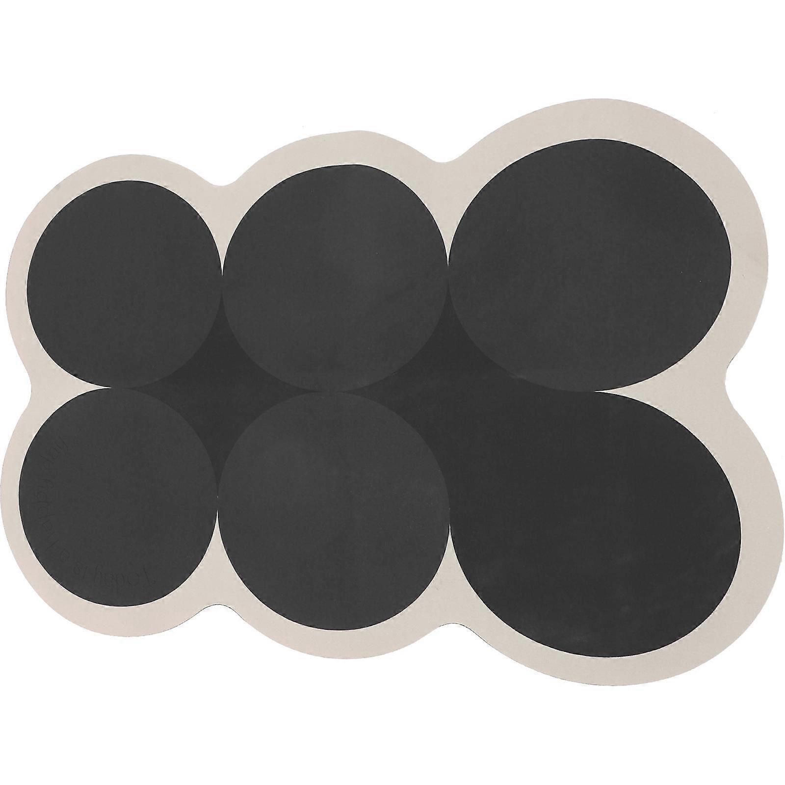 Black Diatomite Kitchen Floor Mat for Home Use Water Absorbent Anti Slip 35.4 x 19.7 inches