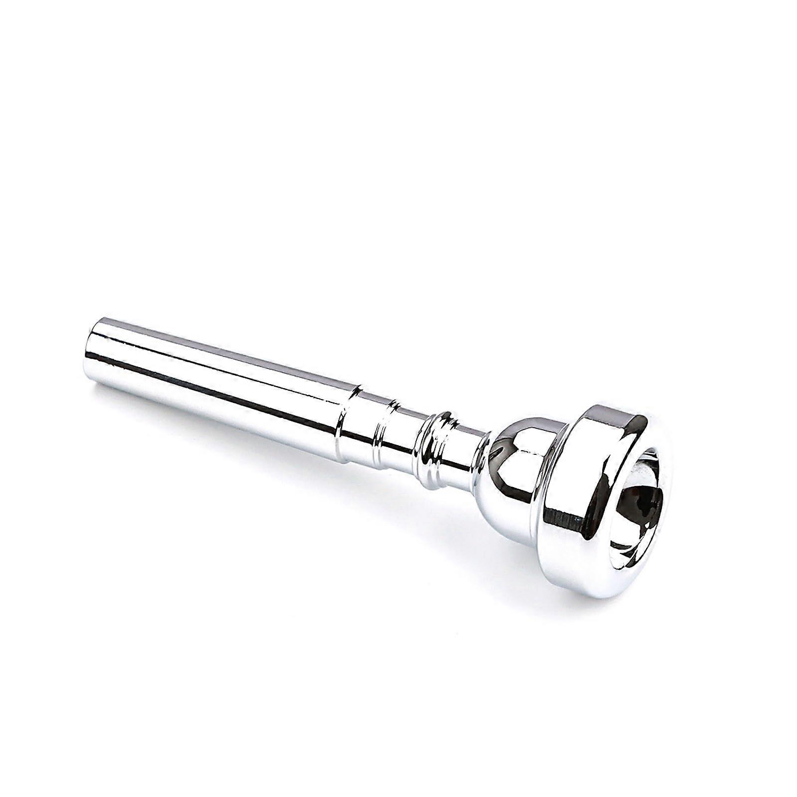 Trumpet Mouthpiece Replacement Silver Plated Accessories for Daily Practice Compatible with Standard Trumpets