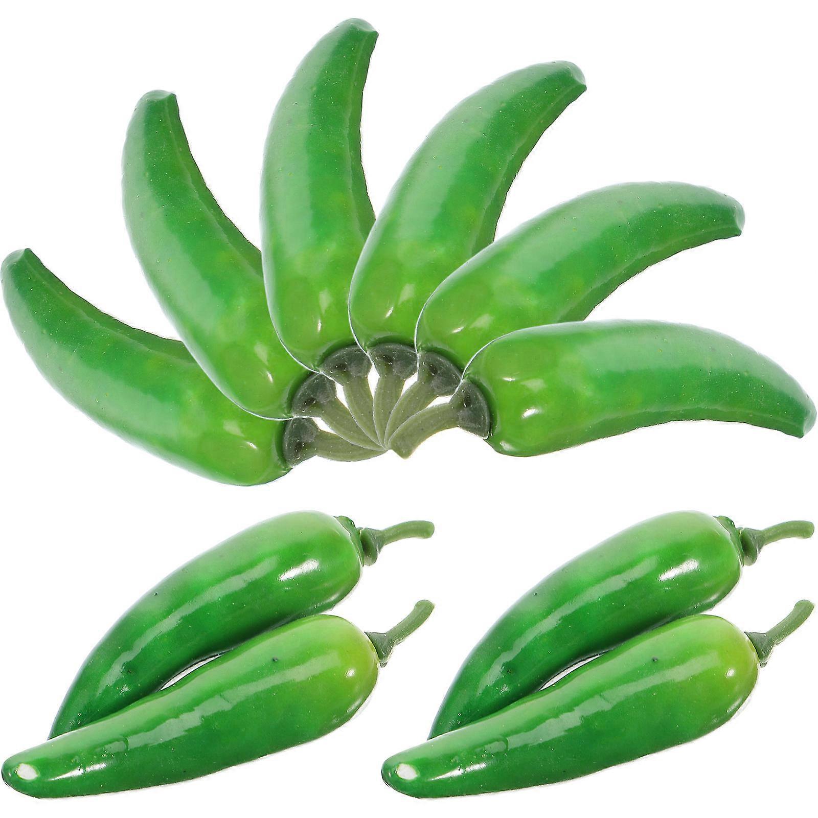 Foam Simulation Pepper Artificial Chili Peppers for Decor 30Pcs