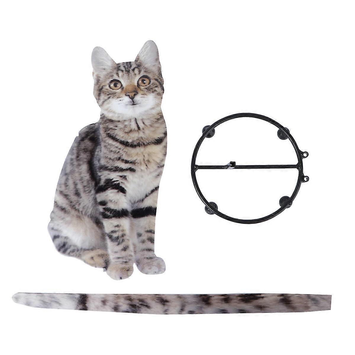 Dark Grey Cat Shaped Paper Roll Holder Made of Iron for Kitchen and Bathroom Use 1pc