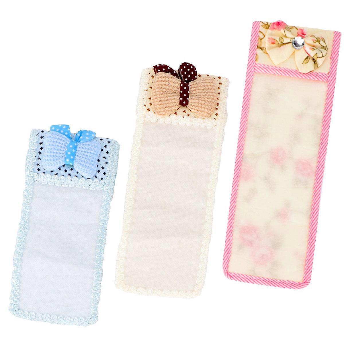 Protective Bowknot Design Remote Control Cover 22x7.5cm Daily Use 3Pcs