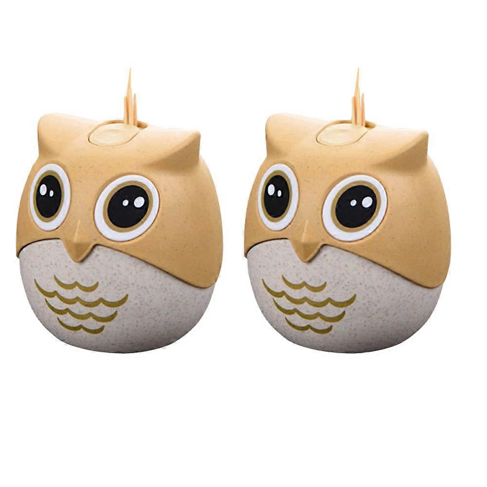 Creative OwlShaped Toothpick Holder Dispenser Made of and Keeps Toothpicks Clean and Hygienic