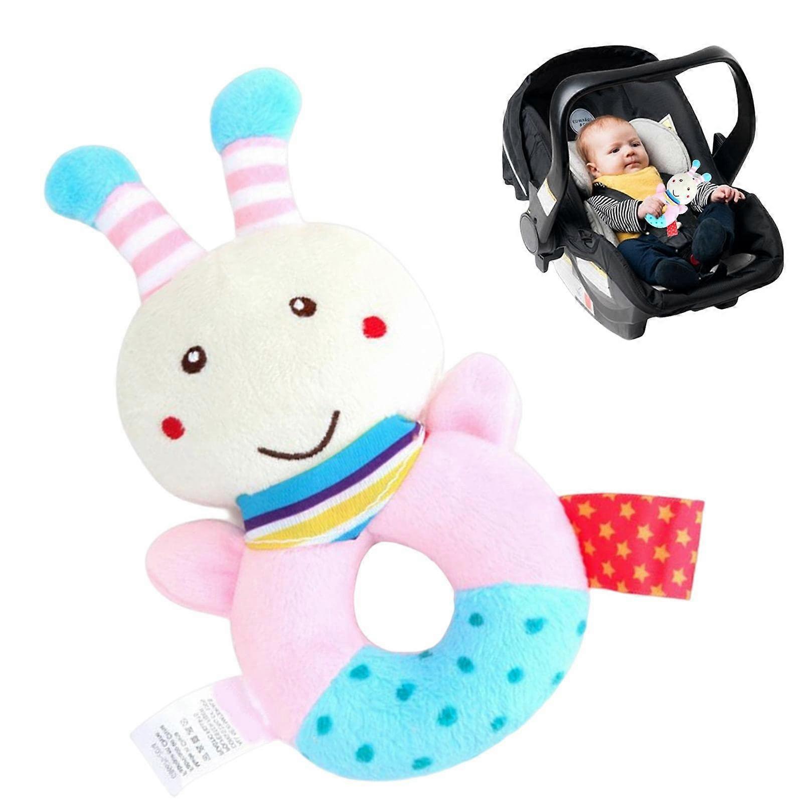 Baby Plush Rattle Toy Sensory Animal Shaker Toy for Toddlers 06 Months